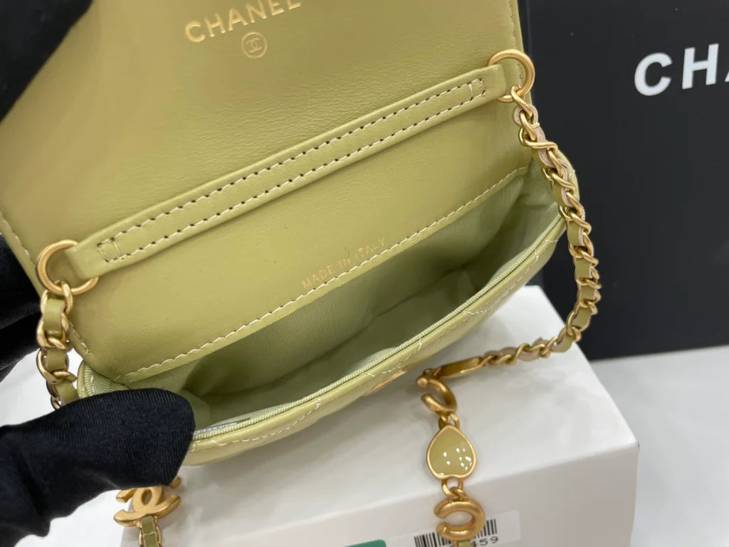 Green Mini Flap Bag V87659