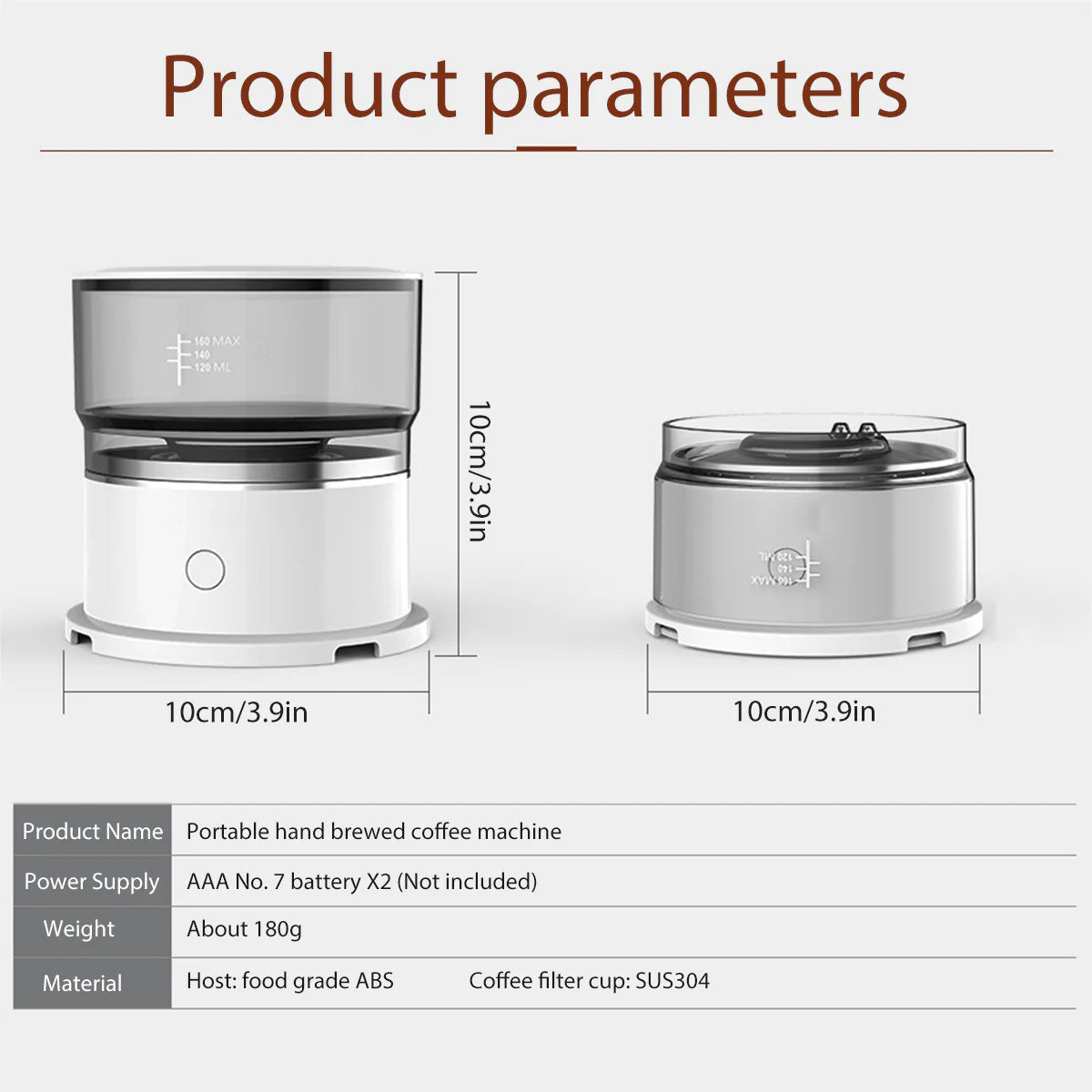 Portable Automatic Coffee Grinder B727073