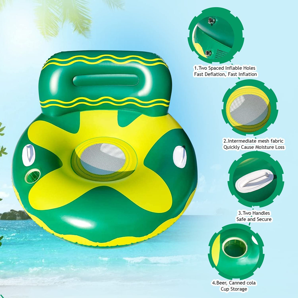 Inflatable Pool Float Lounger Chair B199