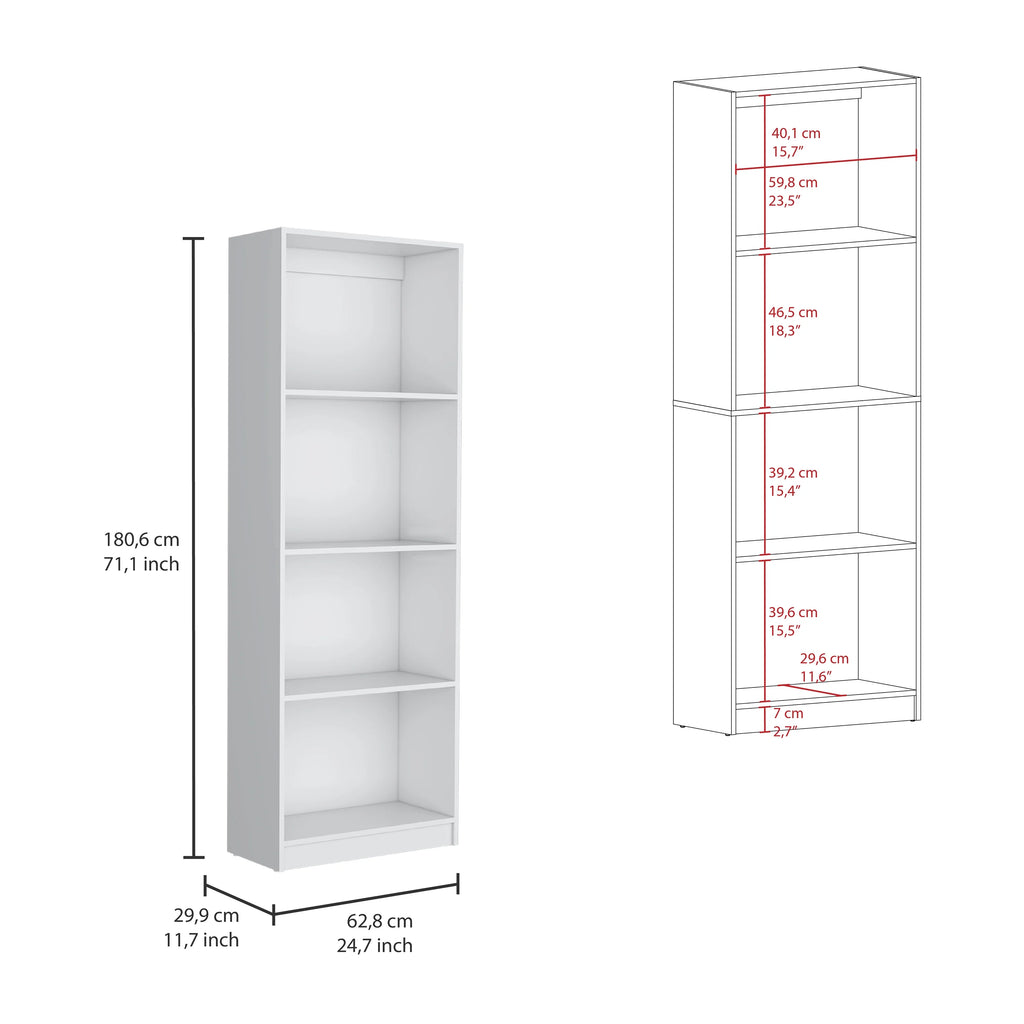 3 Piece Living Room Set with 3 Bookcases, White Y522