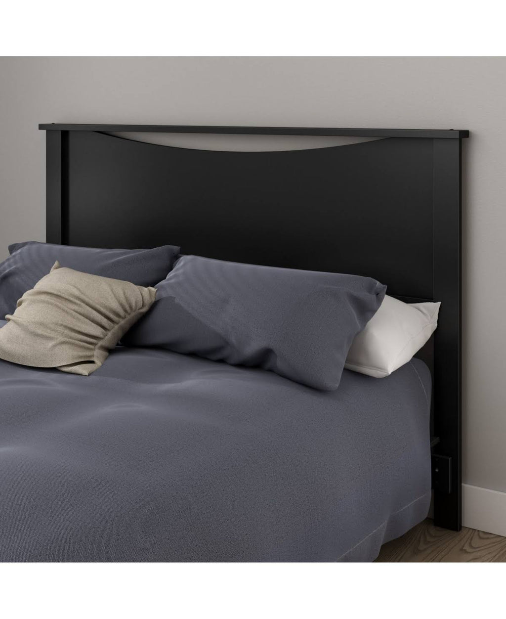 Pure Black Full/Queen Headboard H236