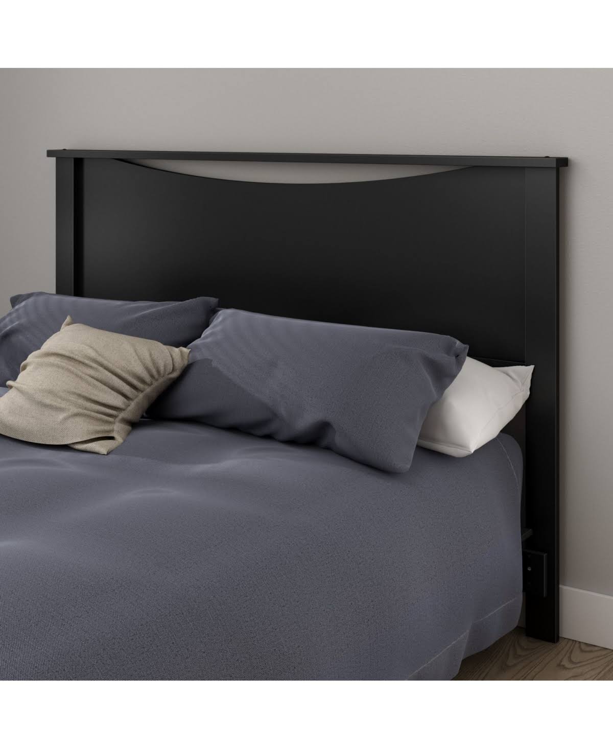 Pure Black Full/Queen Headboard H236
