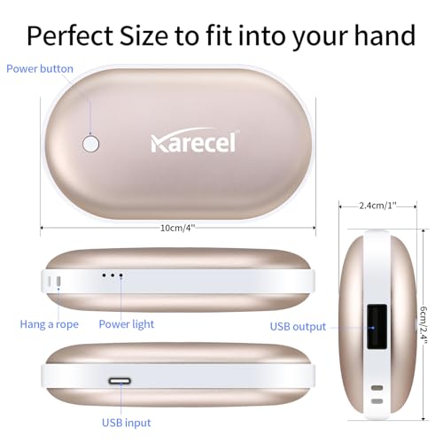 Rechargeable Hand Warmer 5200mAh Double-Sided Electric Hand Warmer Power Bank E9440