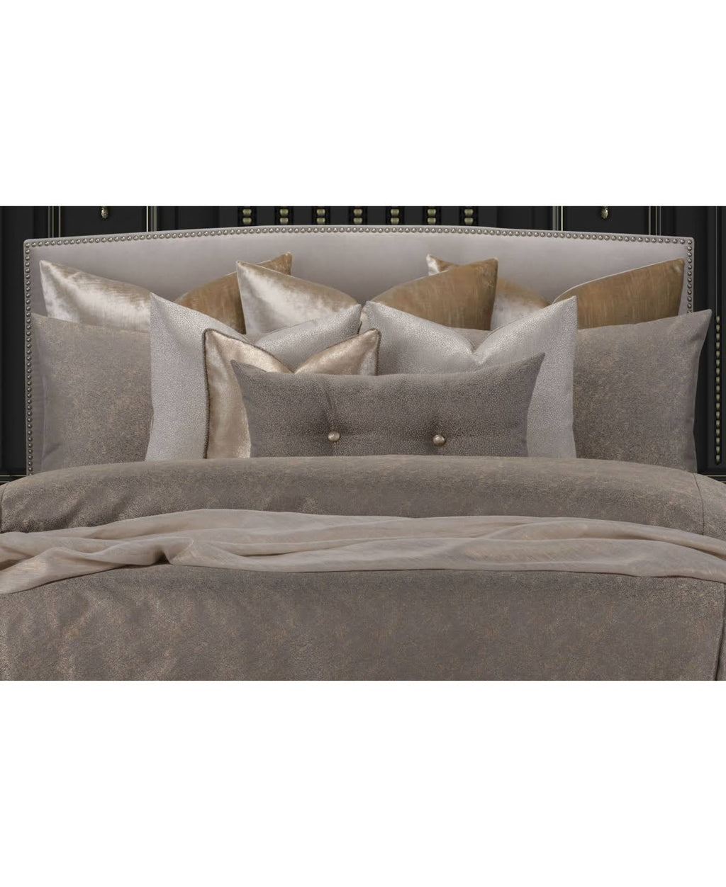 Bronze Gold Luxury Bedding Set X1042