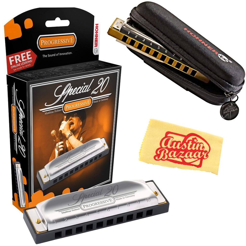 Harmonica Bundle with Carrying Case Key of C I2634