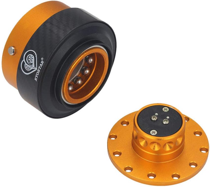 Gold Carbon Fiber Steering Wheel Quick Release Hub Adapter Kit G256983