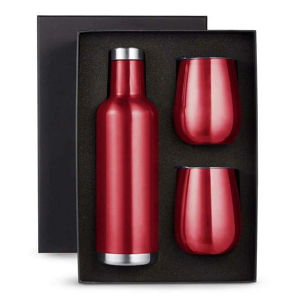 Set of 60 Stainless Steel Vacuum Insulated Wine Bottle with Lid R667