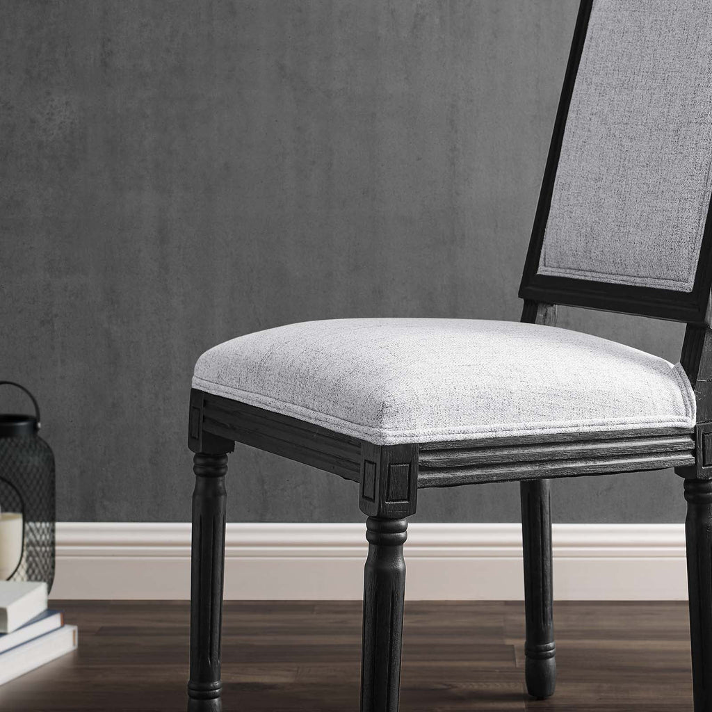 Black Light Gray Upholstered Fabric Dining Side Chair E524232