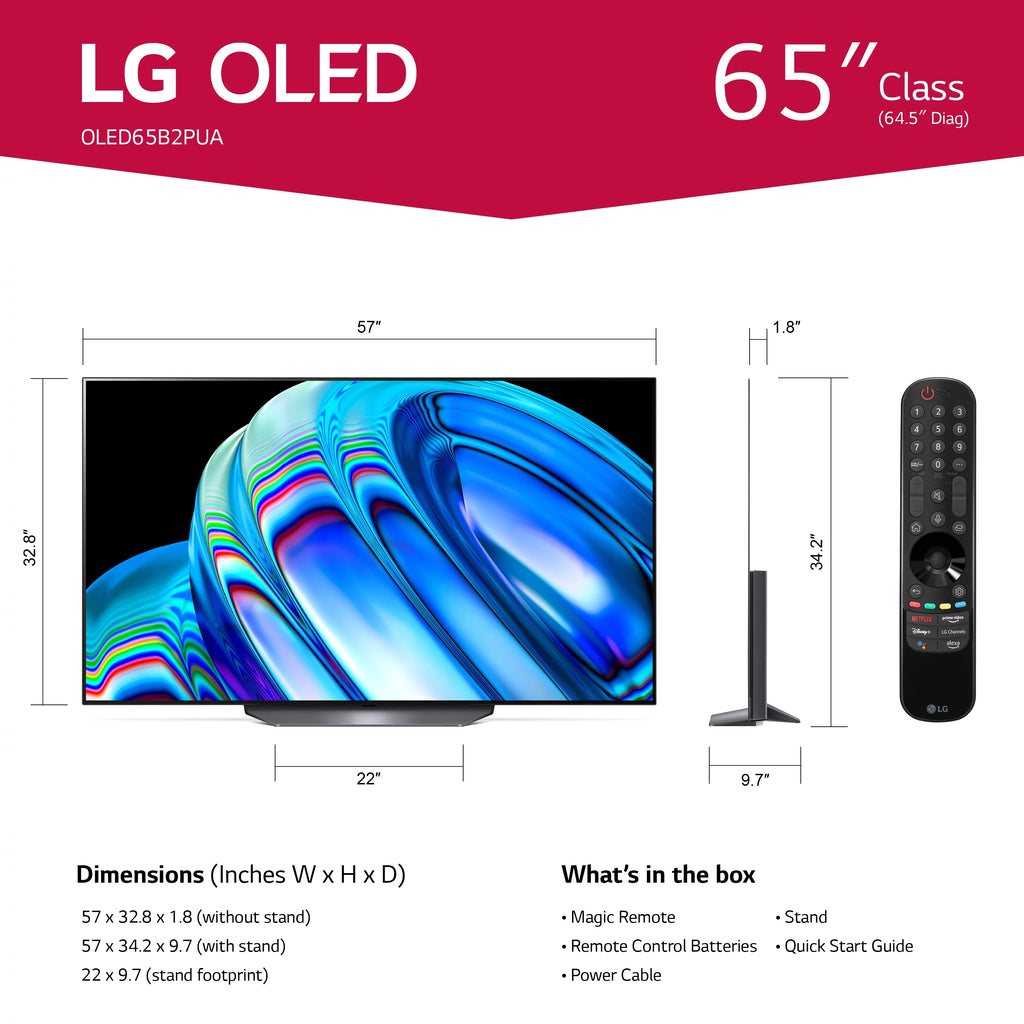 65 Class 4K UHD OLED Smart TV with Dolby Vision I174606