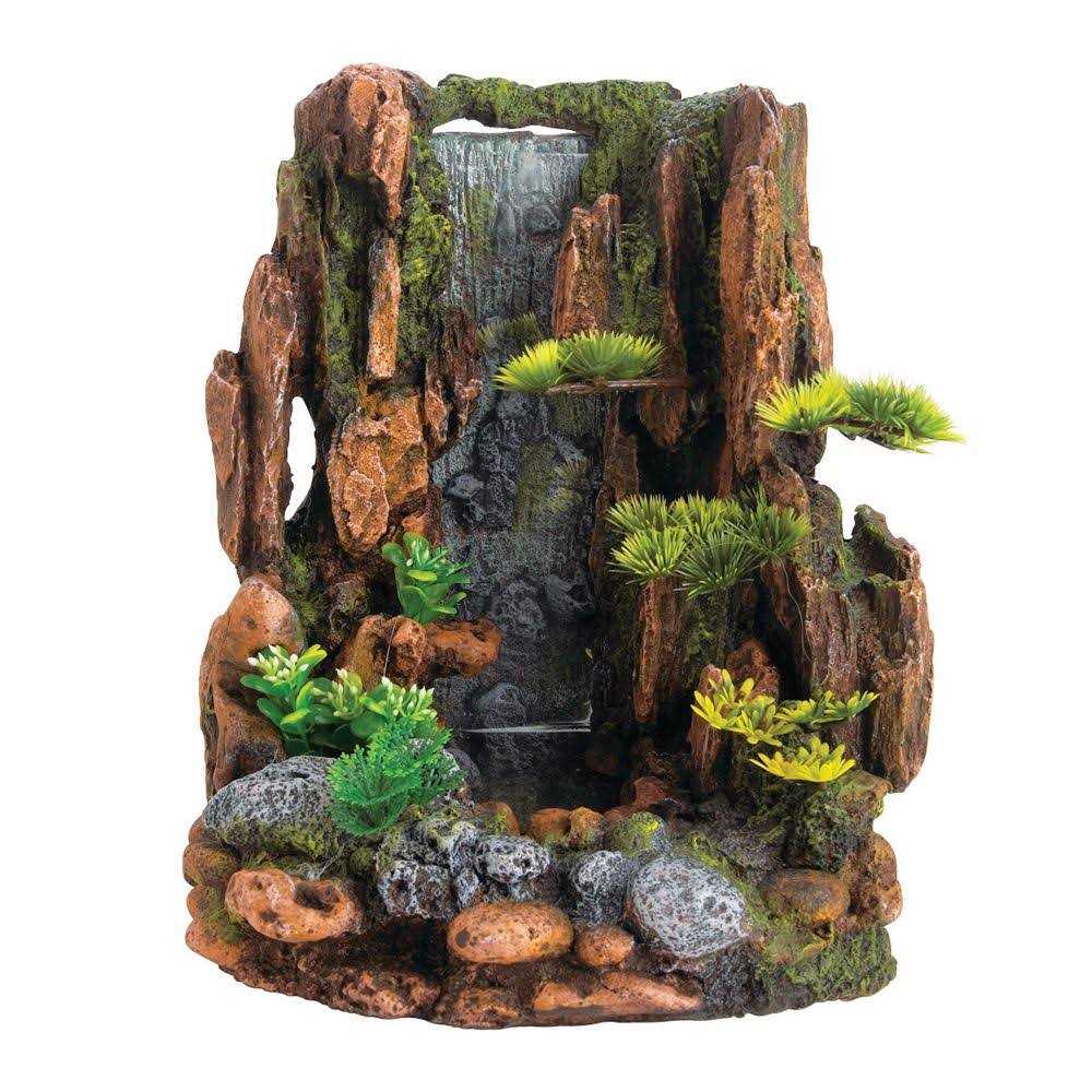 Mountain Cliff Waterfall Aquarium Tank Ornament X863