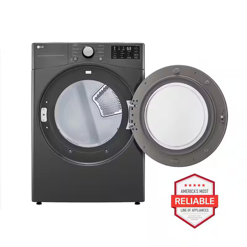 7.4 cu. ft. Vented Stackable Electric Dryer in Black with Sensor Dry S68819