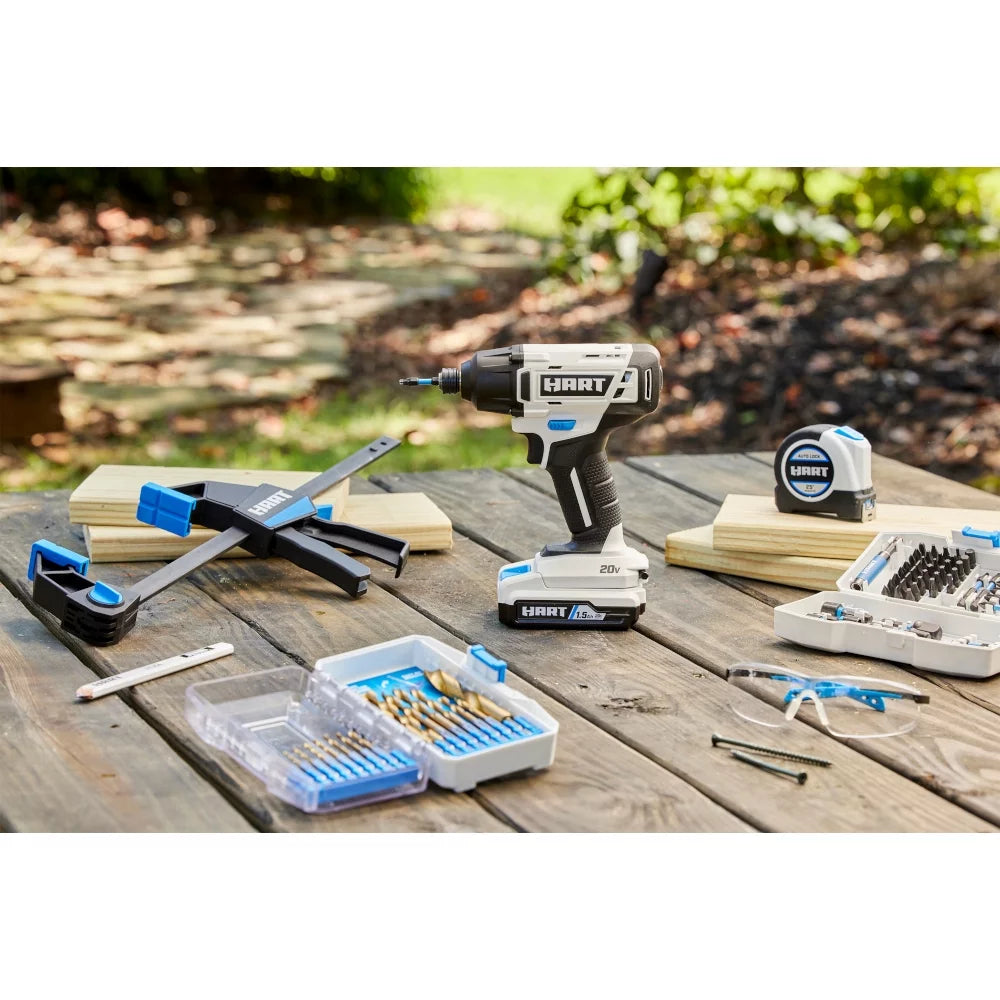 20-Volt Cordless Impact Driver Kit with 1.5Ah Lithium-Ion Batteries W786263