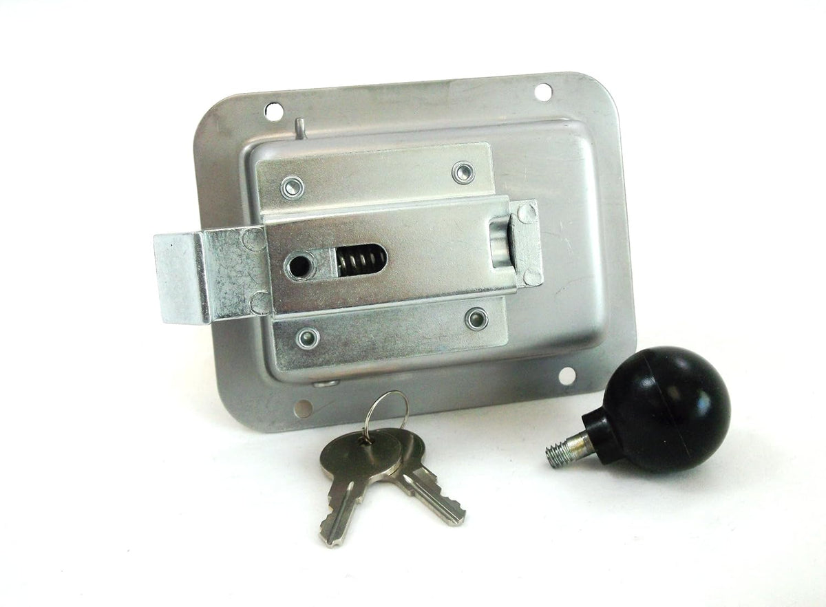 4 Pack Stainless Steel Locking Door Latch with Interior Safety Release K721