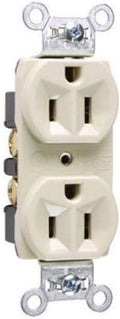 15-Amp 125-volt Construction Grade Duplex Receptacle, Ivory P19096