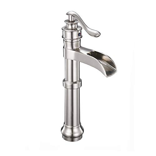 Oil Rubbed Bronze Vessel Sink Faucet Single Hole Waterfall Faucet P19879