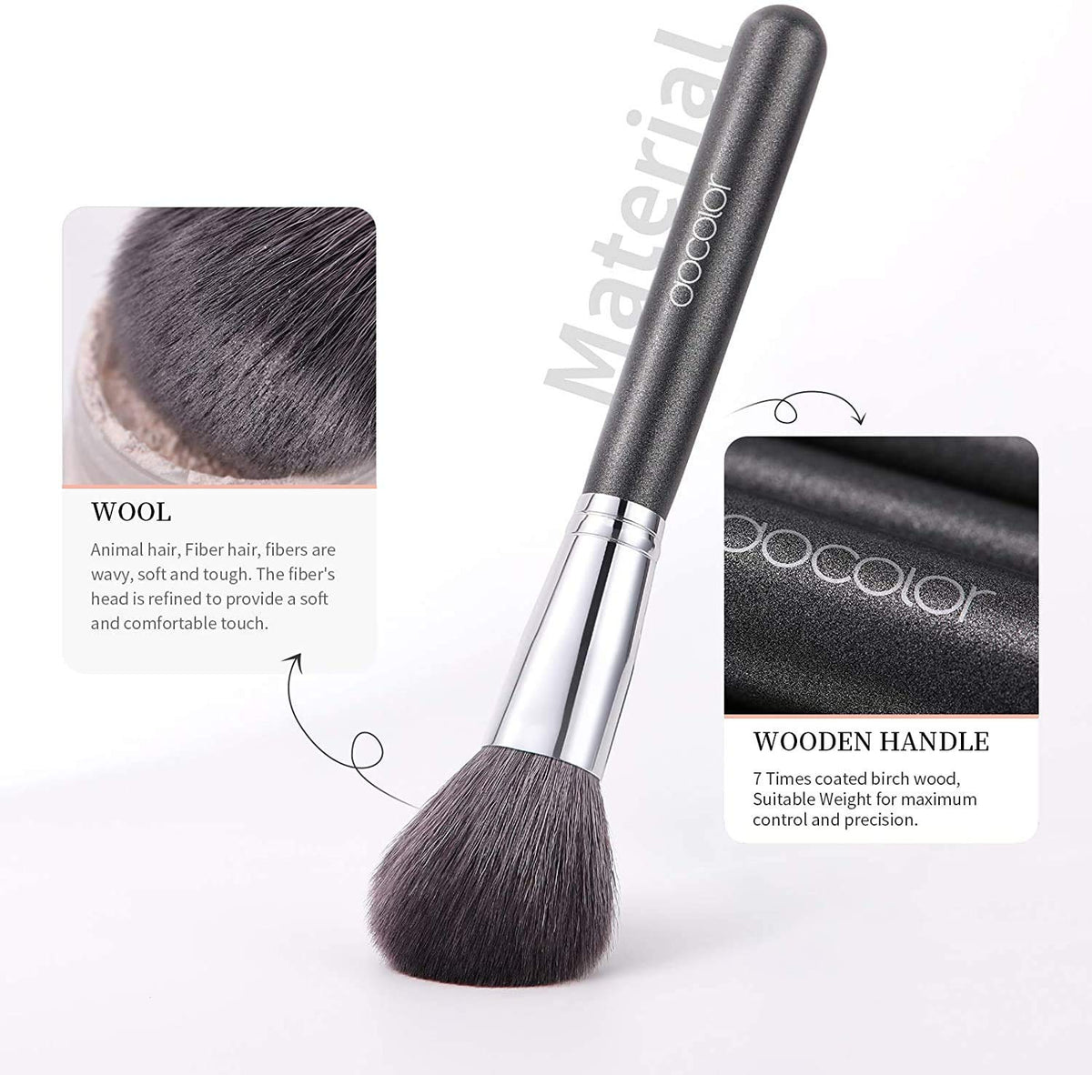 29 Piece Makeup Brush Set with PU Leather Case Y1099