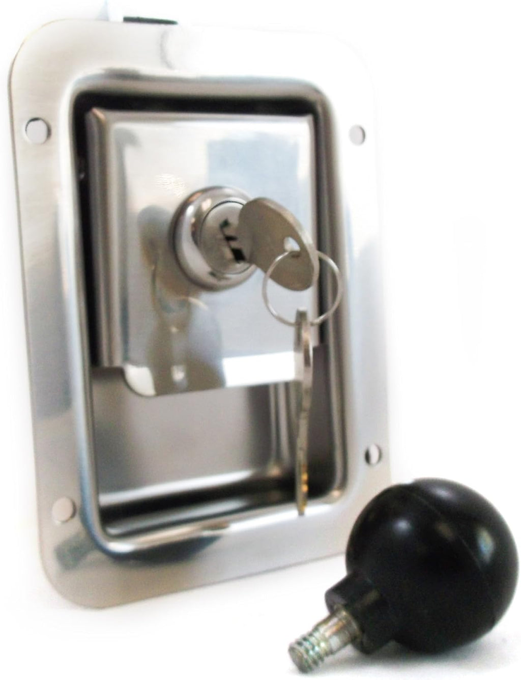4 Pack Stainless Steel Locking Door Latch with Interior Safety Release K721