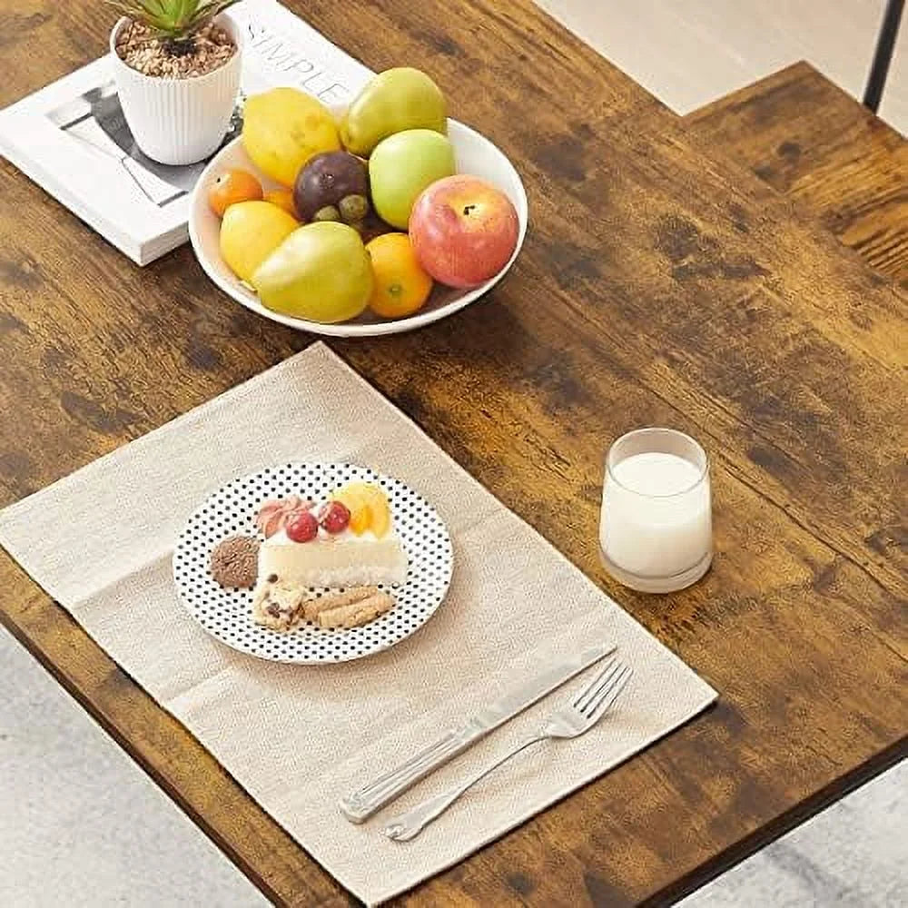 3 Piece Metal and Wood Table and Stools Set G8266