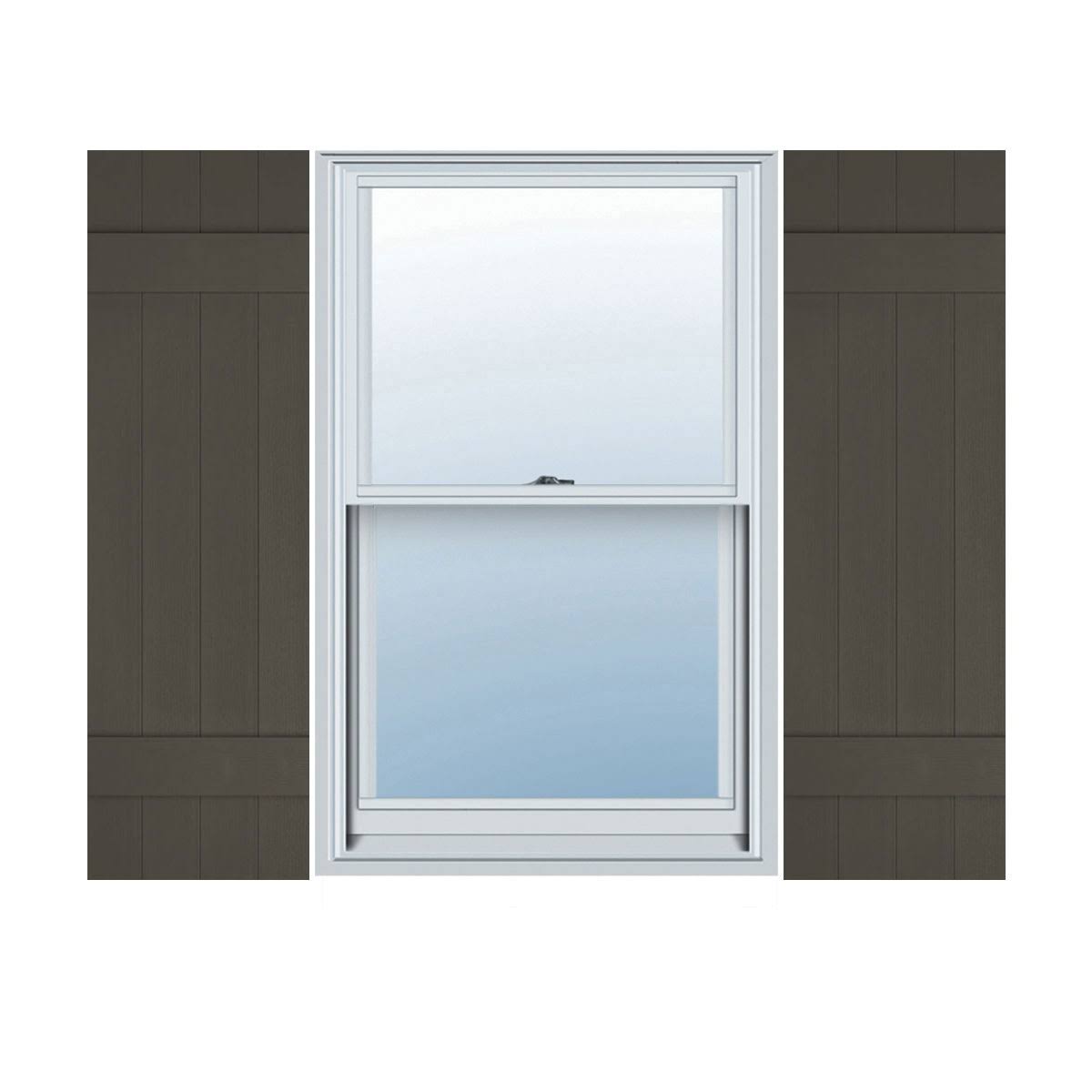 Lifetime Vinyl Board-n-Batten Shutters D196044