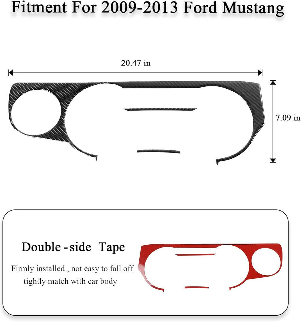 Carbon Fiber Dashboard Instrument Panel Trim Cover W546
