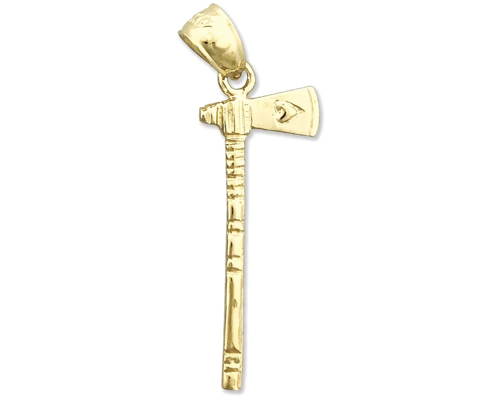 14K Gold Ax Charm H186