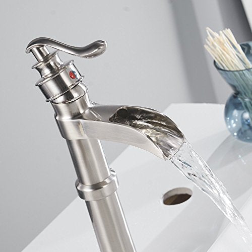 Oil Rubbed Bronze Vessel Sink Faucet Single Hole Waterfall Faucet P19879