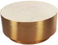 Brushed Gold Metal Coffee Table Y6749