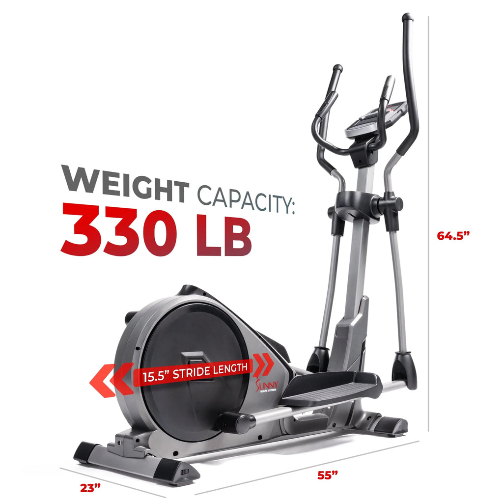 Magnetic Elliptical Trainer with Device Holder and Monitor F52139