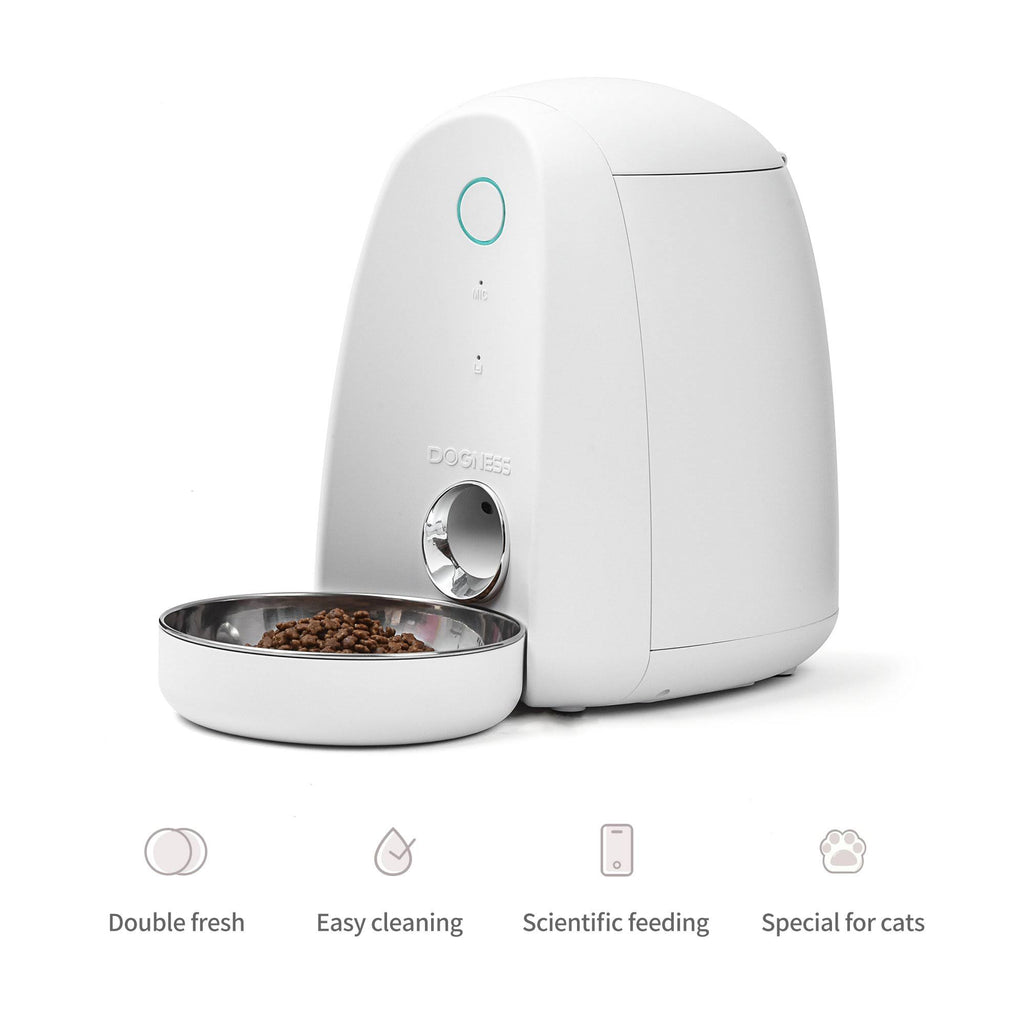 White Automatic Pet Feeder J745
