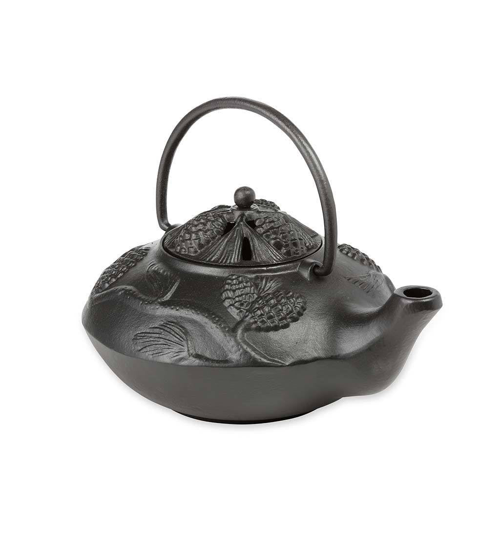 Black Cast Iron Wood Stove Kettle Steamer Y781