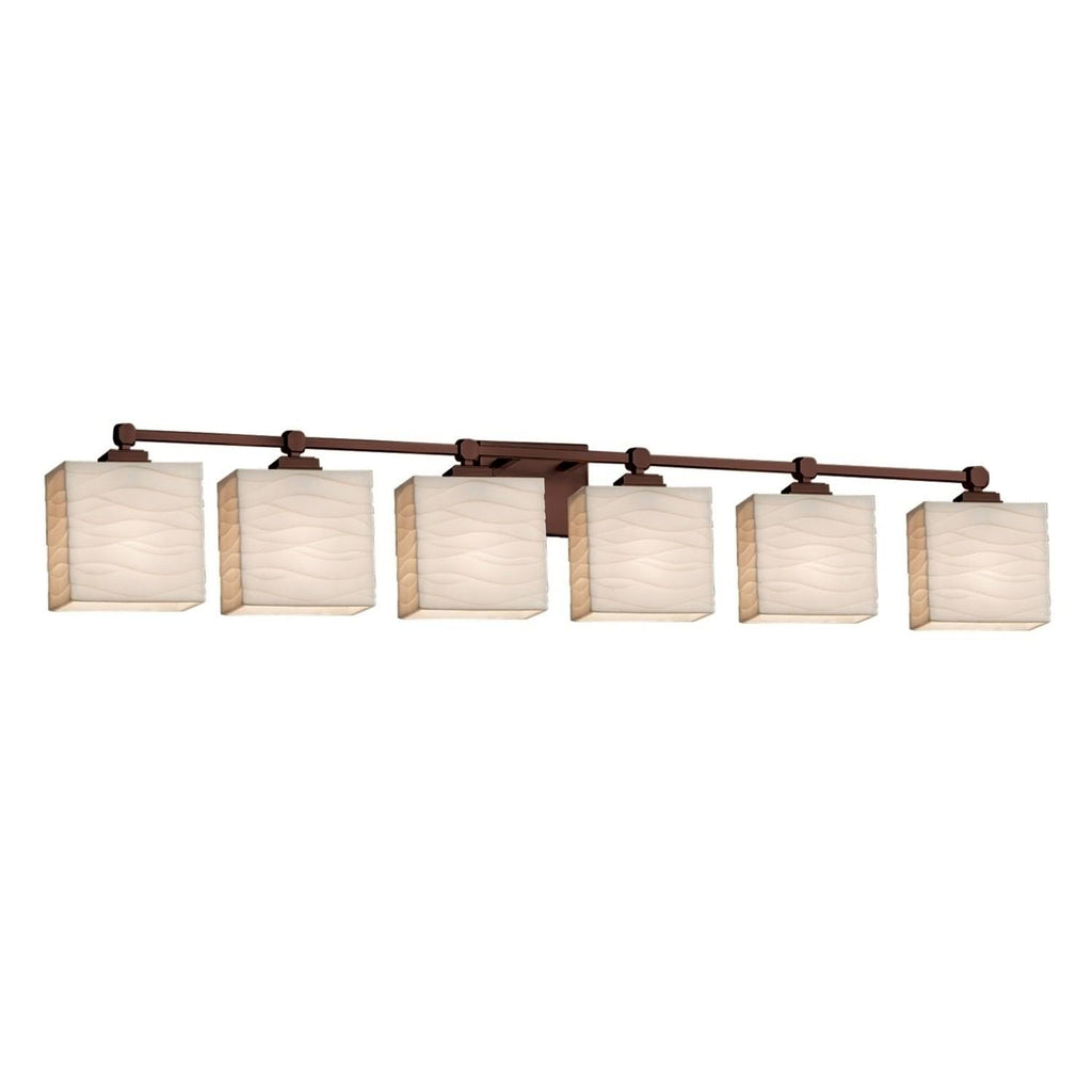 6-Light Bath Bar in Dark Bronze M5303