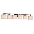 6-Light Bath Bar in Dark Bronze M5303