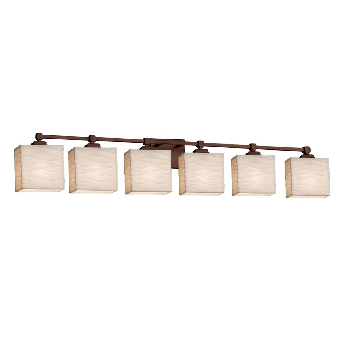 6-Light Bath Bar in Dark Bronze M5303