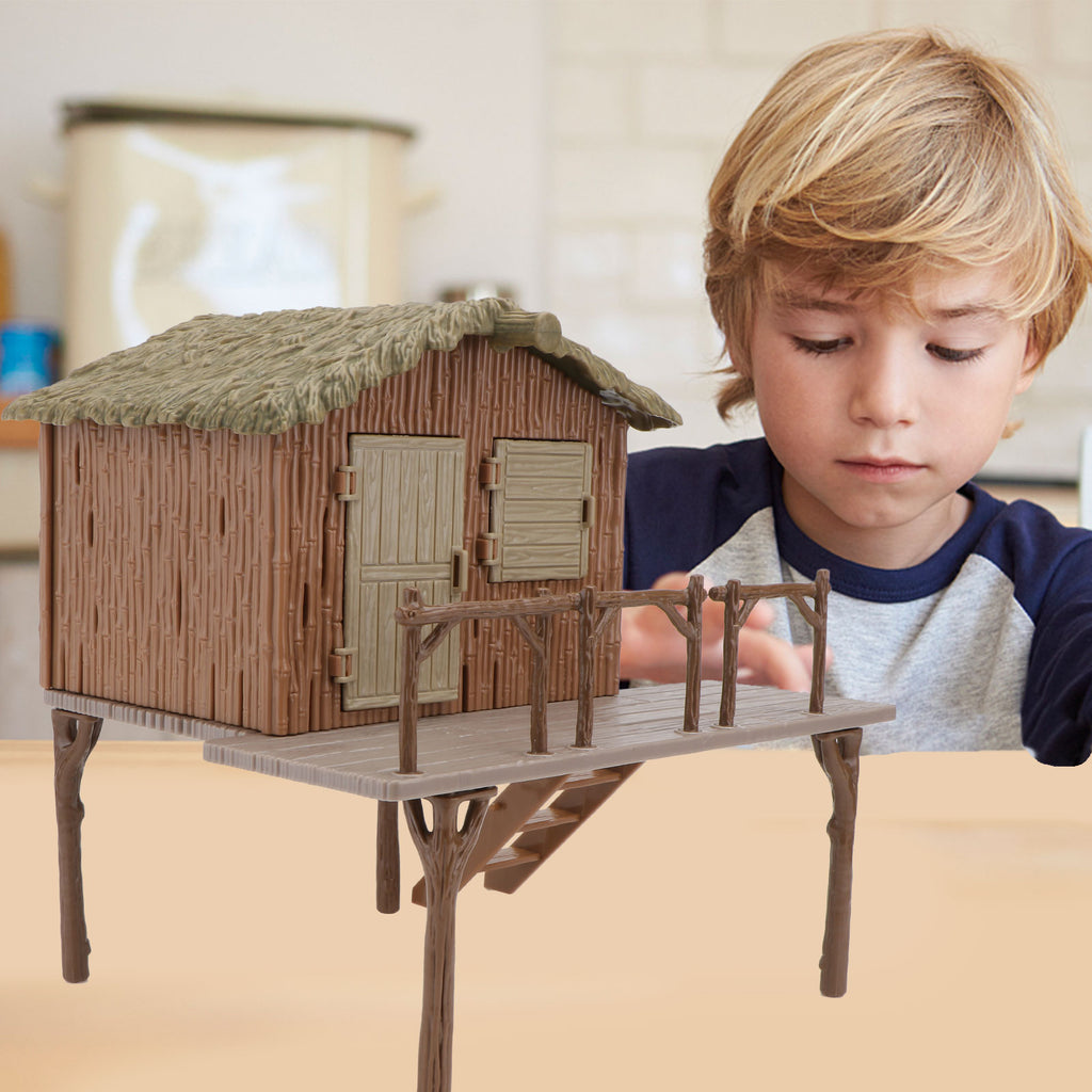 Miniature DIY Farmhouse Model Assembled Educational Toys J5064
