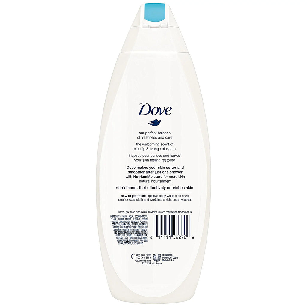 Blue Fig & Orange Blossom Body Wash 22 Fl Oz Pack of 3 J2725