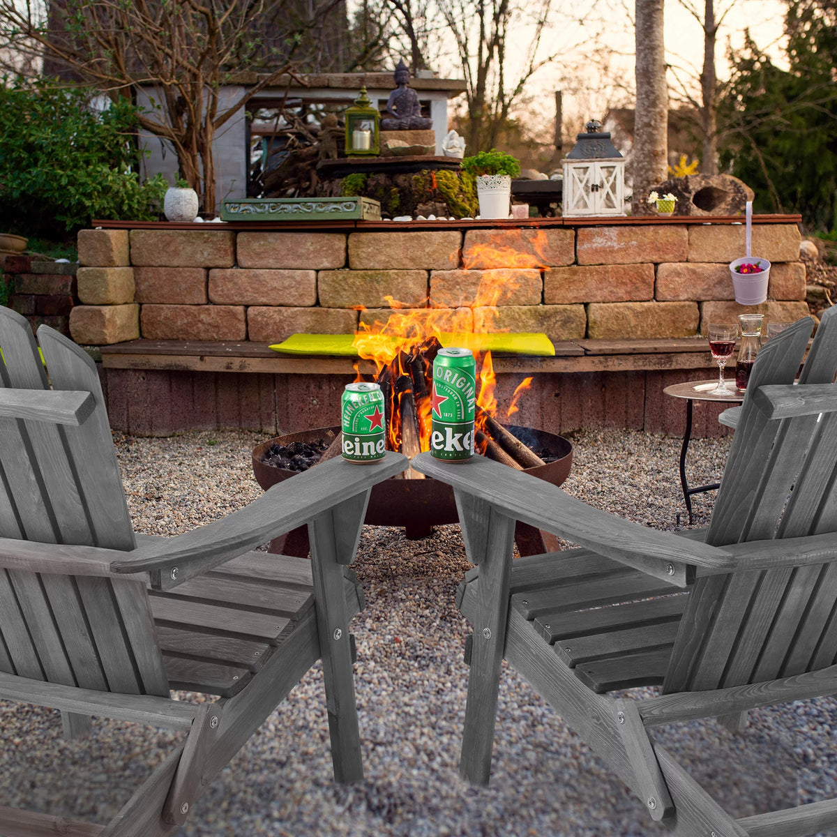 Folding Weather Resistant Adirondack Chair L619691