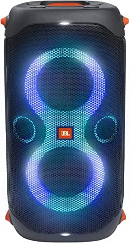 Portable Party Speaker with Built-in Lights - Black G4341