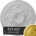 Bordeaux Deluxe Ceiling Medallion, Hand-Painted Rich Gold Y144345