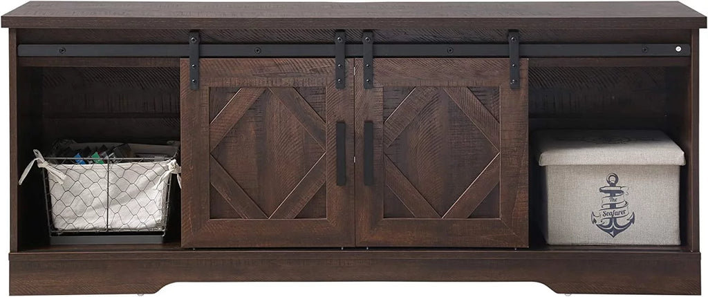 Brown TV Stand with Storage F417377