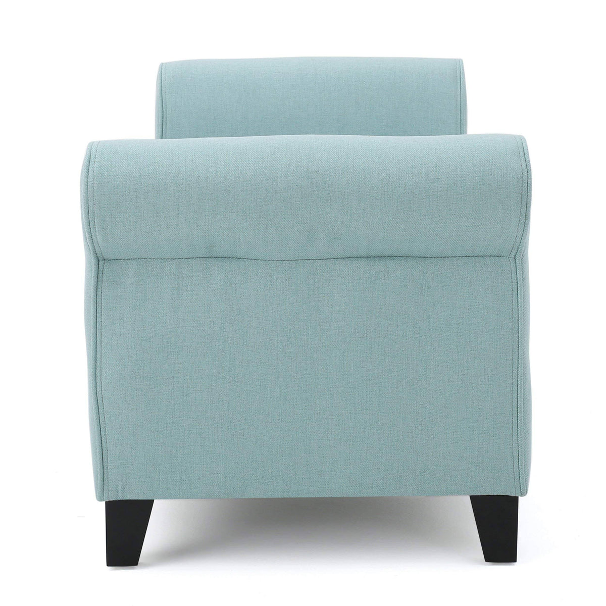 Light Blue Fabric Storage Bench H348