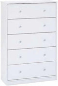 White 5-Drawer Dresser I6577