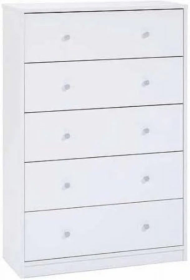 White 5-Drawer Dresser I6577