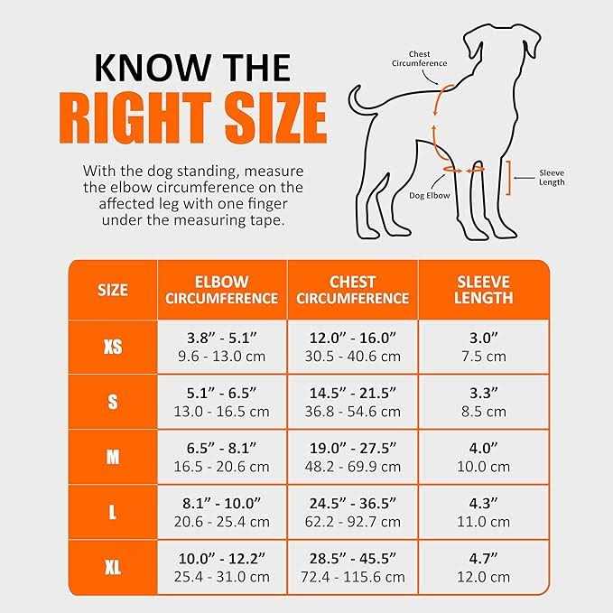 Dog Elbow Brace Protector Pads F6427