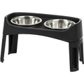 12 inch Elevated Dog Bowls with 2 Qt Stainless Steel Bowls W763