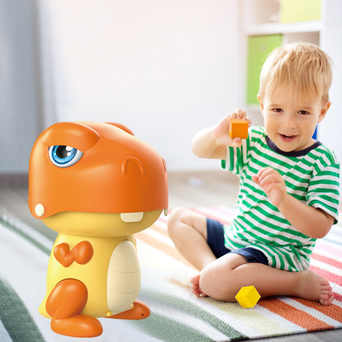 Play House Dinosaur Storage Set Cooking Toy Kitchen Set With Play Food R75614