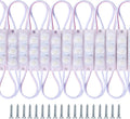 200 Pcs Waterproof LED Module Lights, 0.72W DC12V 6500K, White Light Pack of 2 E8859