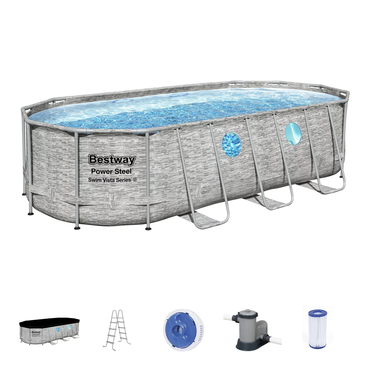 14' x 8'2 Above Ground Pool Set C994