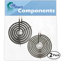 2-Pack 8 inch 6 Turns & 6 inch 5 Turns Surface Burner Elements O154