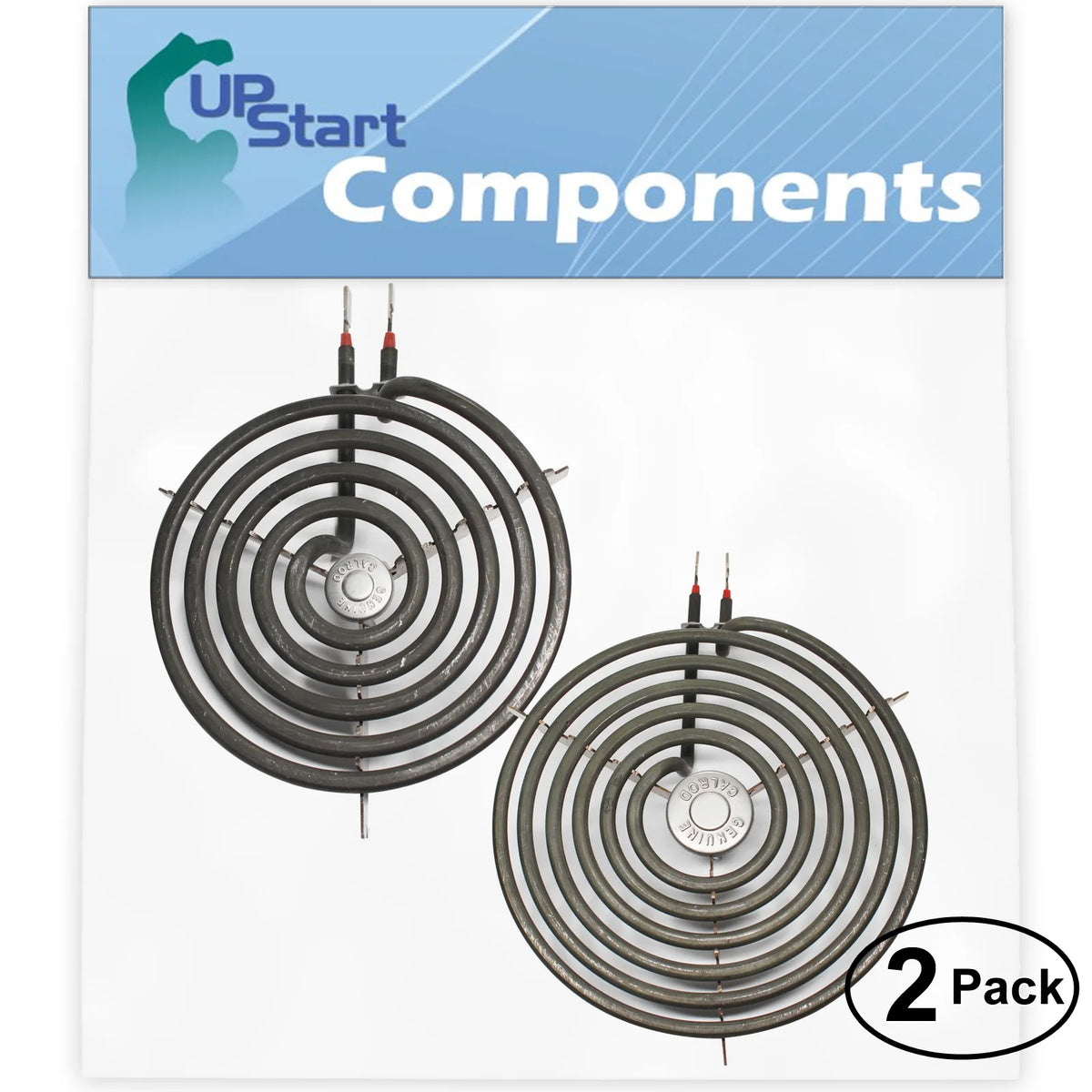 2-Pack 8 inch 6 Turns & 6 inch 5 Turns Surface Burner Elements O154