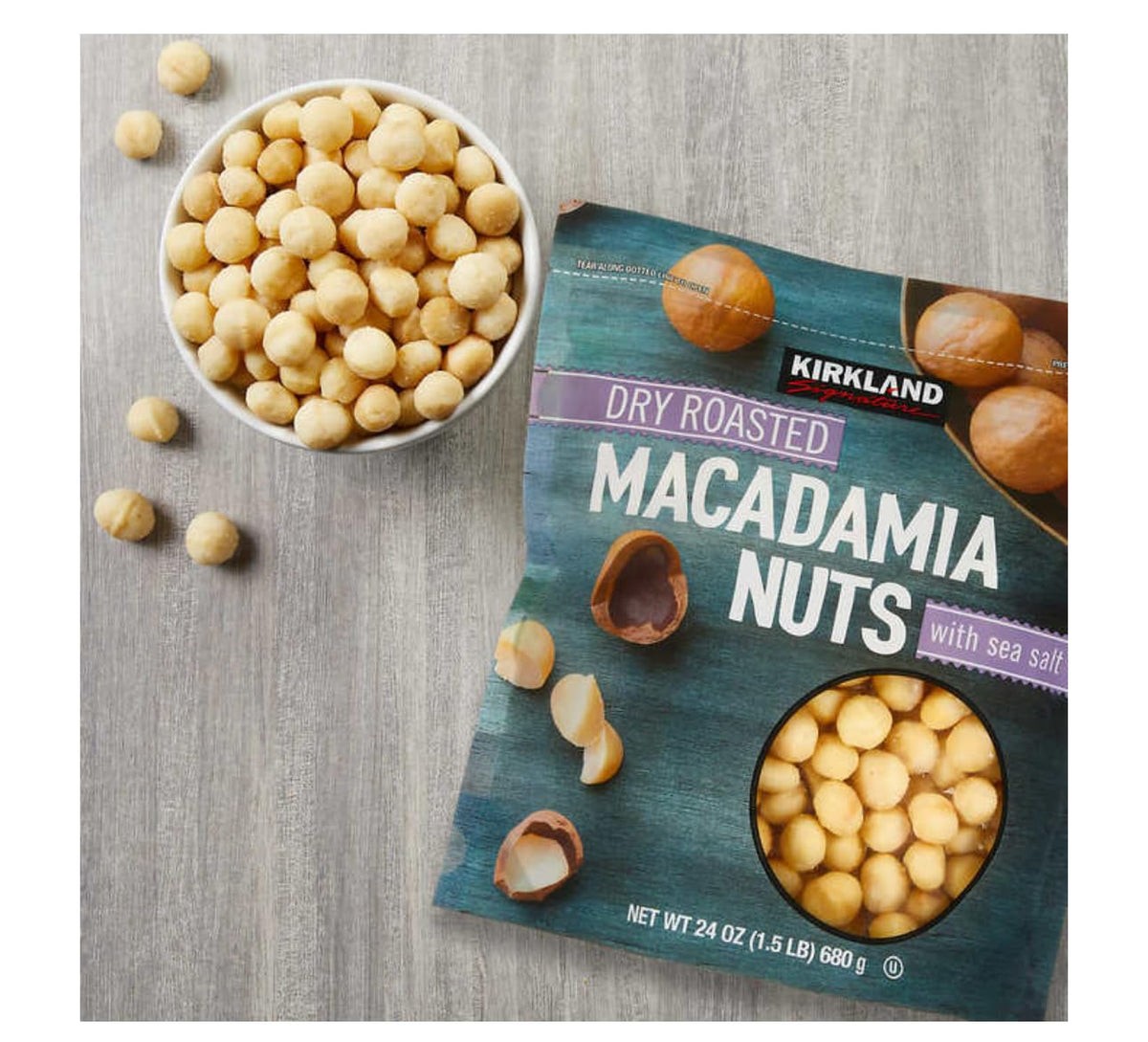 Dry Roasted Macadamia Nuts, 1.5 lbs A793